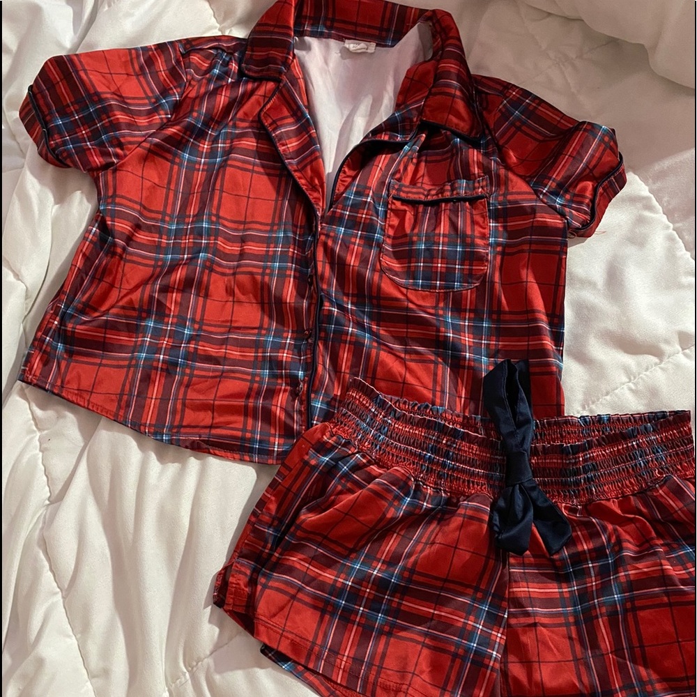 GARAGE Christmas PJ Satin Set